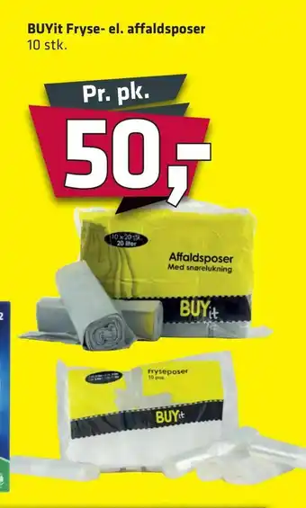 BUYit Fryse- el. affaldsposer
