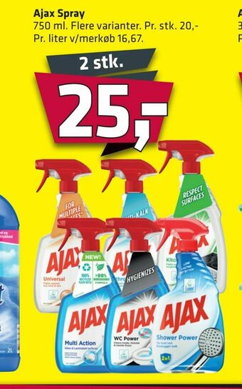 Fleggaard Ajax Spray tilbud