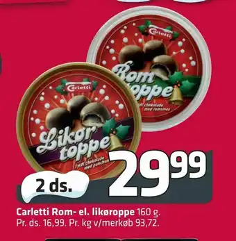 Fleggaard Carletti Rom- el. likøroppe tilbud
