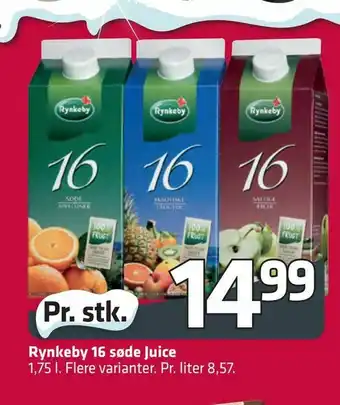 Fleggaard Rynkeby 16 søde Juice tilbud