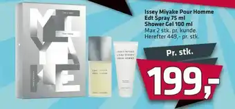 Fleggaard Issey Miyake Pour Homme Edt Spray 75 ml Shower Gel 100 ml tilbud