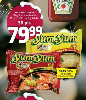 Fleggaard Yum Yum nudler tilbud