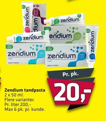 Fleggaard Zendium tandpasta tilbud