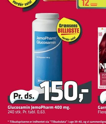 Fleggaard Glucosamin JemoPharm 400 mg tilbud