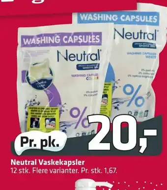 Fleggaard Neutral Vaskekapsler tilbud