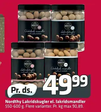 Fleggaard Nordthy Lakridskugler el. lakridsmandler tilbud
