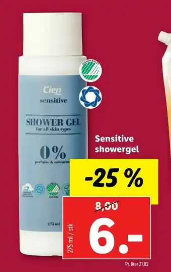 Sensitive showergel