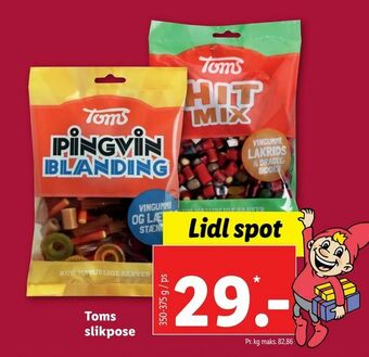 Let-Køb Toms slikpose tilbud