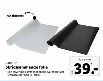 Skridhæmmende folie