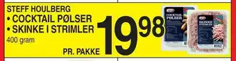 ABC Lavpris Cocktail pølser • Skinke i strimler tilbud