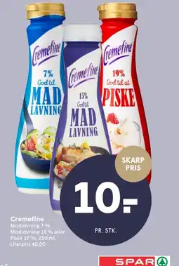 SPAR Cremefine tilbud