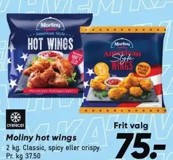 Bilka Morliny hot wings tilbud