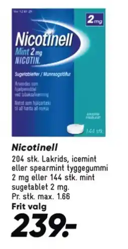 Bilka Nicotinell tilbud