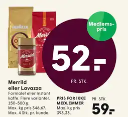 SPAR Merrild eller Lavazza tilbud