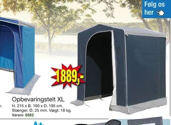 Harald Nyborg Opbevaringstelt XL tilbud
