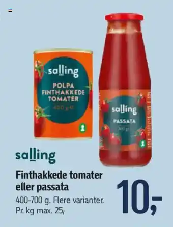 Føtex SALLING Finthakkede tomater eller passata tilbud