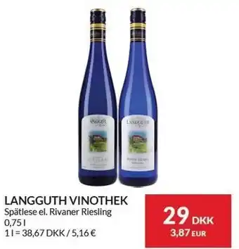 Nielsen's Discount LANGGUTH VINOTHEK tilbud