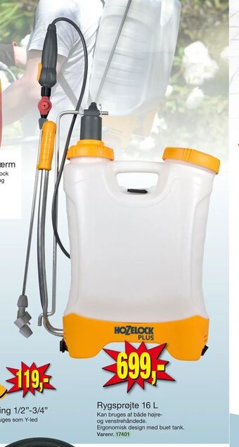 Harald Nyborg Rygsprøjte 16 L tilbud