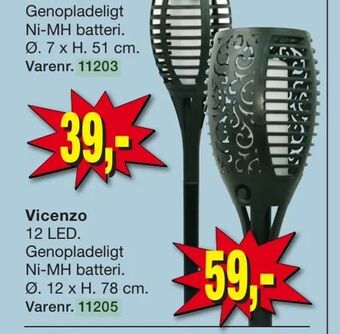 Harald Nyborg Fakkel solcellelampe tilbud
