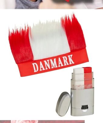 Danmark pandebånd med hår
