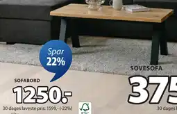 JYSK SANDBY SOFABORD tilbud