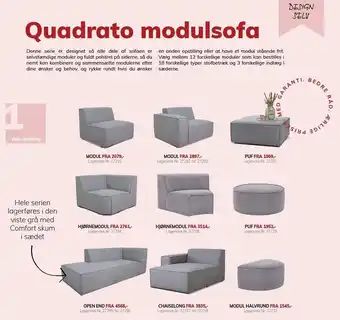 Daells Bolighus Quadrato modulsofa tilbud