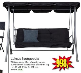 Harald Nyborg Luksus hængesofa tilbud