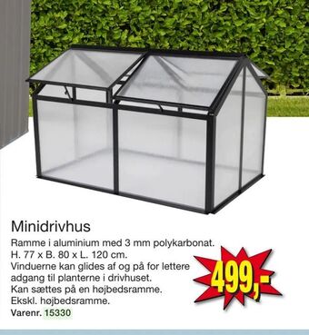 Harald Nyborg Minidrivhus tilbud