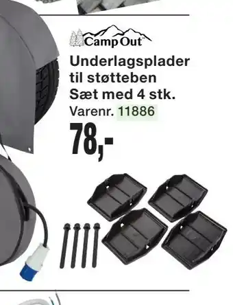 Harald Nyborg Underlagsplader til støtteben Sæt med 4 stk tilbud