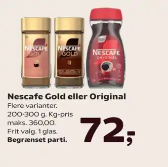 SuperBrugsen NESCAFE Gold eller Original tilbud