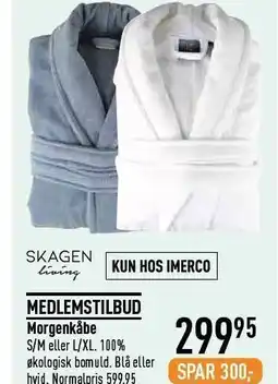 Imerco Morgenkåbe tilbud