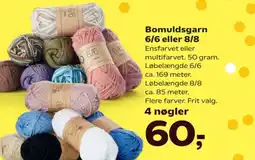 SuperBrugsen Bomuldsgarn 6/6 eller 8/8 tilbud