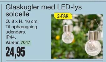 Harald Nyborg Glaskugler med LED-lys solcelle tilbud