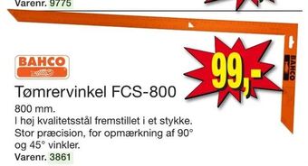 Harald Nyborg Tømrervinkel FCS-800 tilbud