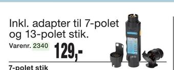 Harald Nyborg Inkl. adapter til 7-polet og 13-polet stik tilbud