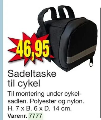 Harald Nyborg Sadeltaske til cykel tilbud