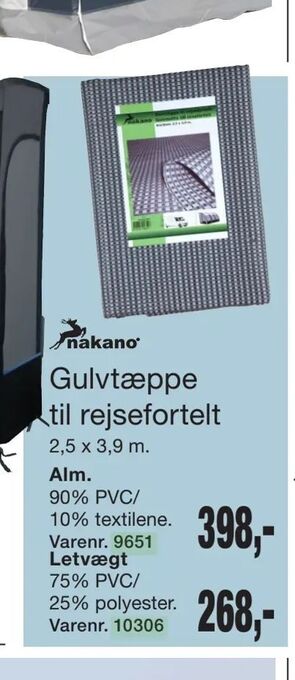 Harald Nyborg Gulvtæppe til rejsefortelt tilbud