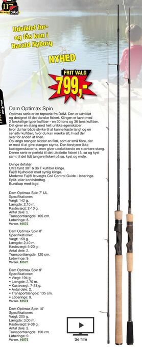 Harald Nyborg Dam Optimax Spin tilbud