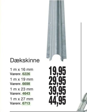 Dækskinne