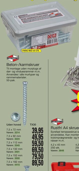 Harald Nyborg Beton-/karmskruer tilbud