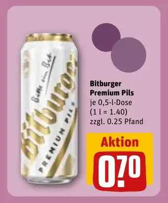 REWE Bitburger Premium Pils tilbud