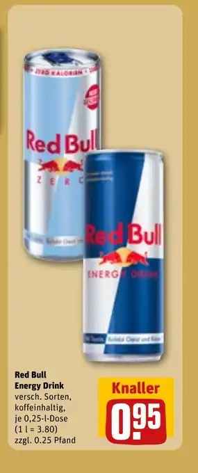 REWE Red Bull Energy Drink tilbud