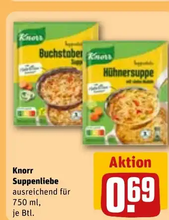 REWE Knorr Suppenliebe tilbud