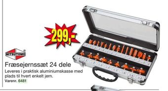 Harald Nyborg Fræsejernssæt 24 dele tilbud