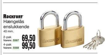 Harald Nyborg Hængelås enslukkende tilbud