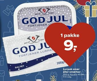 Lurpak smør eller smørbar