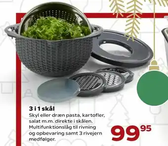 Kvickly 3 i 1 skål tilbud