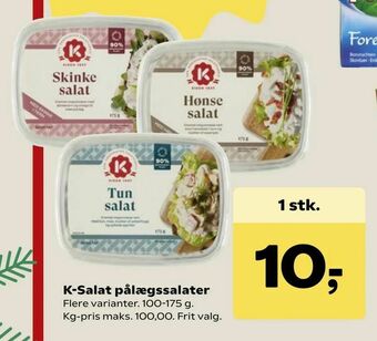 Kvickly K-Salat pålægssalater tilbud