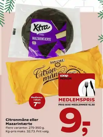 Citronmåne eller Mazarintærte