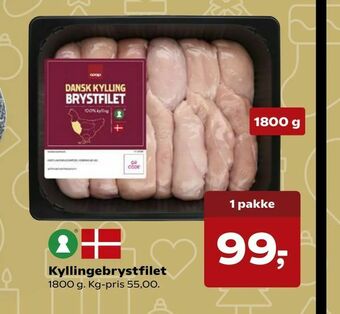 Kvickly Kyllingebrystfilet tilbud